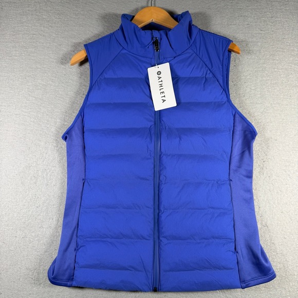 Athleta Jackets & Blazers - Athleta Inlet Vest 2.0 Blue Primaloft Insulated Wind Resistant 768928-00 Women L